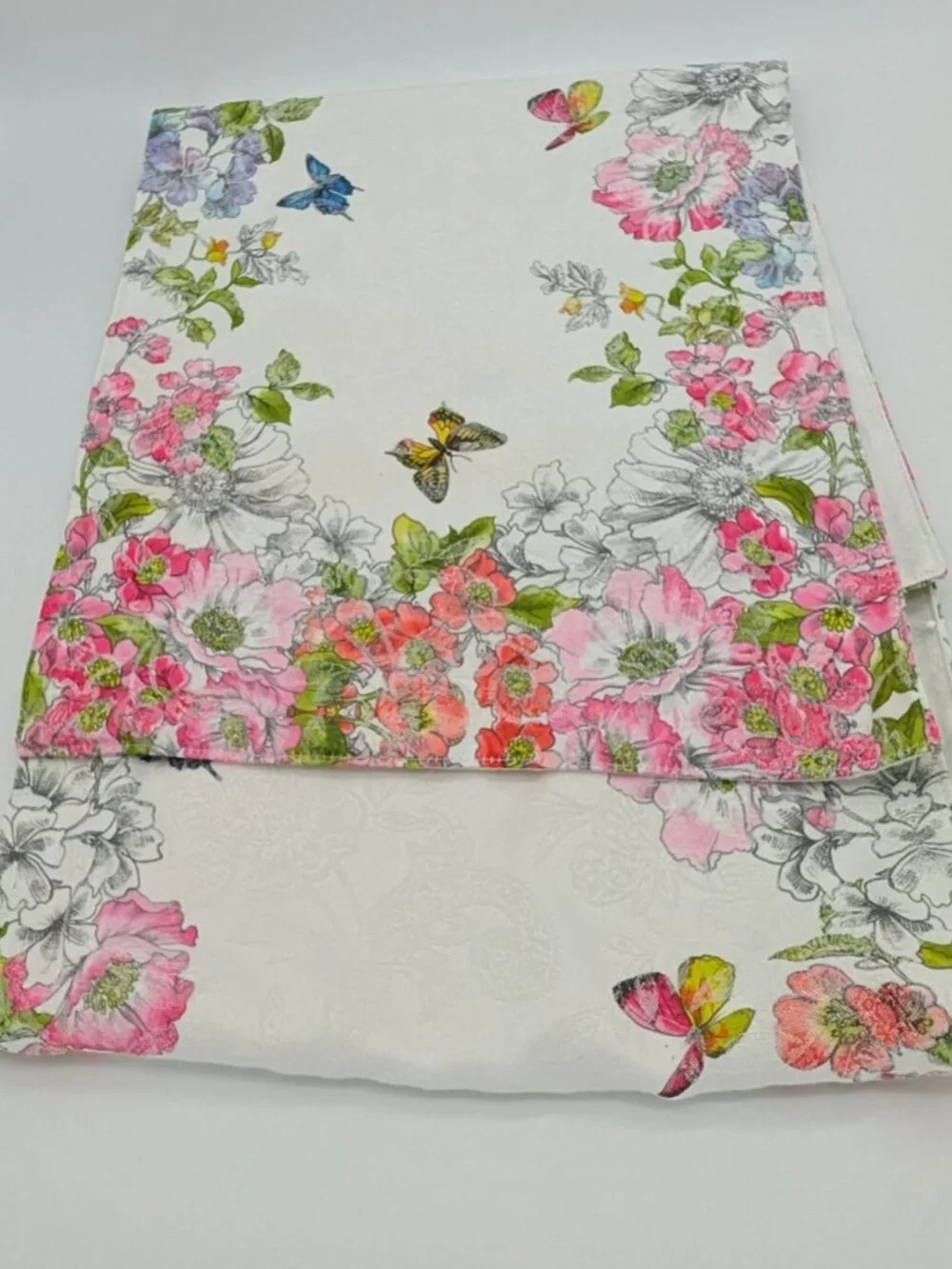 Living Quarters English Garden Table Runner Cotton/Polyester 14